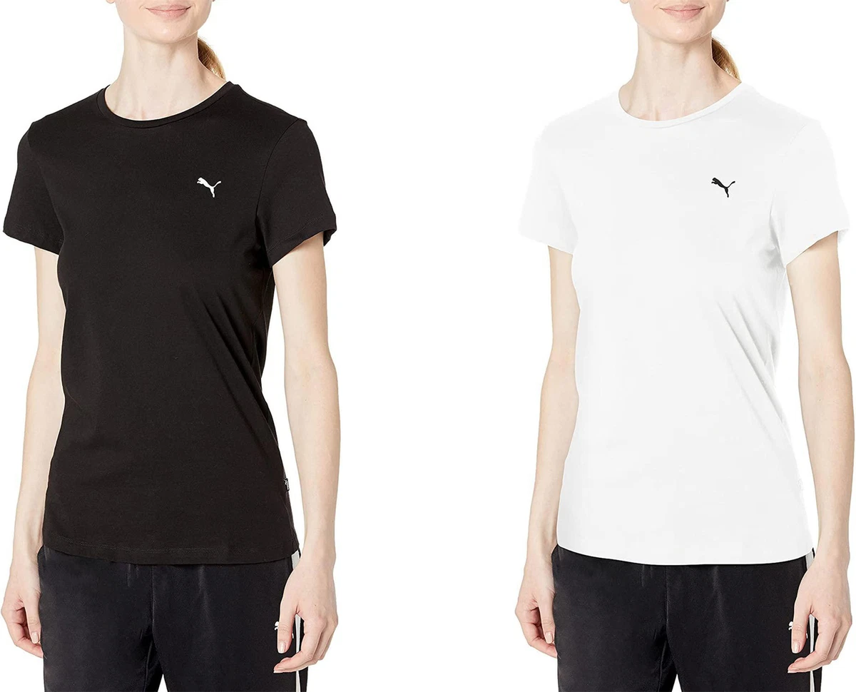 PUMA Women s Essentials Small Logo T Shirt eBay