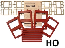 HO Scale 4 Two Story Wall 20th Century Windo4w:"Modular System"  DPM-30164