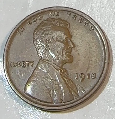 1918-P Lincoln Wheat Cent — photo from the most recent tracked eBay sale