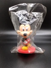 2002 Kellogg's Cereal Premium Disney 3" Mickey Mouse Nodder In Unopened Package