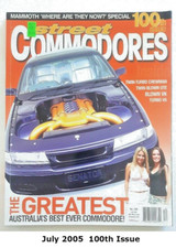 Australian Street Commodores  Magazine July 2005 Zoltan Bodo SENATOR 100th Issue