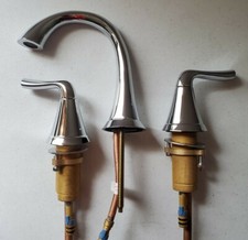 Signature Hardware SHWSCPR800CP Provincetown Widespread Bathroom Faucet, Chrome