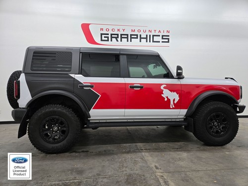 Fits 2021-2025 Ford Bronco Pony side graphics - Full Size Bronco vinyl decals - Picture 6 of 11