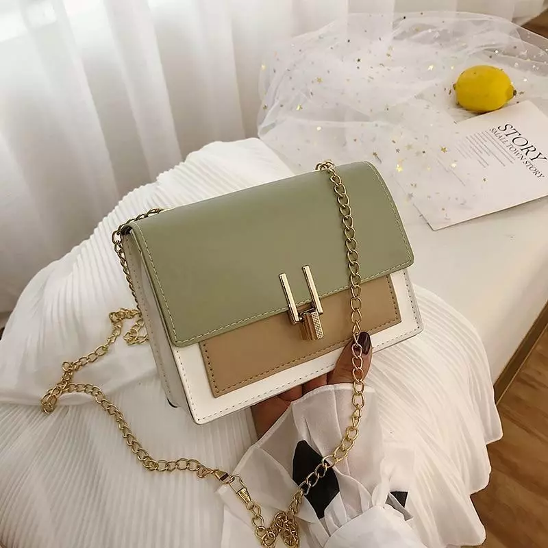 British Fashion Simple Small Square Bag Women's Designer Handbag 2021  High-quali