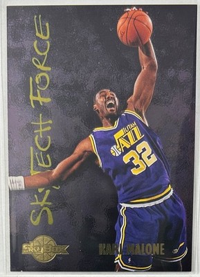 1994-95 SkyBox Premium #SF13 Karl Malone SkyTech Force Utah Jazz