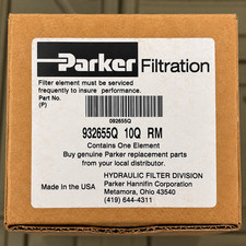 Parker 932655Q 10Q RM Hydraulic Filter Element 10 Micron Viton NOS Genuine