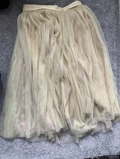 Needle & Thread Net Skirt UK 10 Rose Yellow