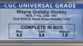 NES Wayne Gretzky Hockey CGC Graded 5.0 - FRD