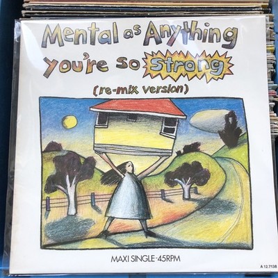 LP Vinyl - Maxi Single 12  - Mental As Anything - You're So Strong - 1985 - TOP!