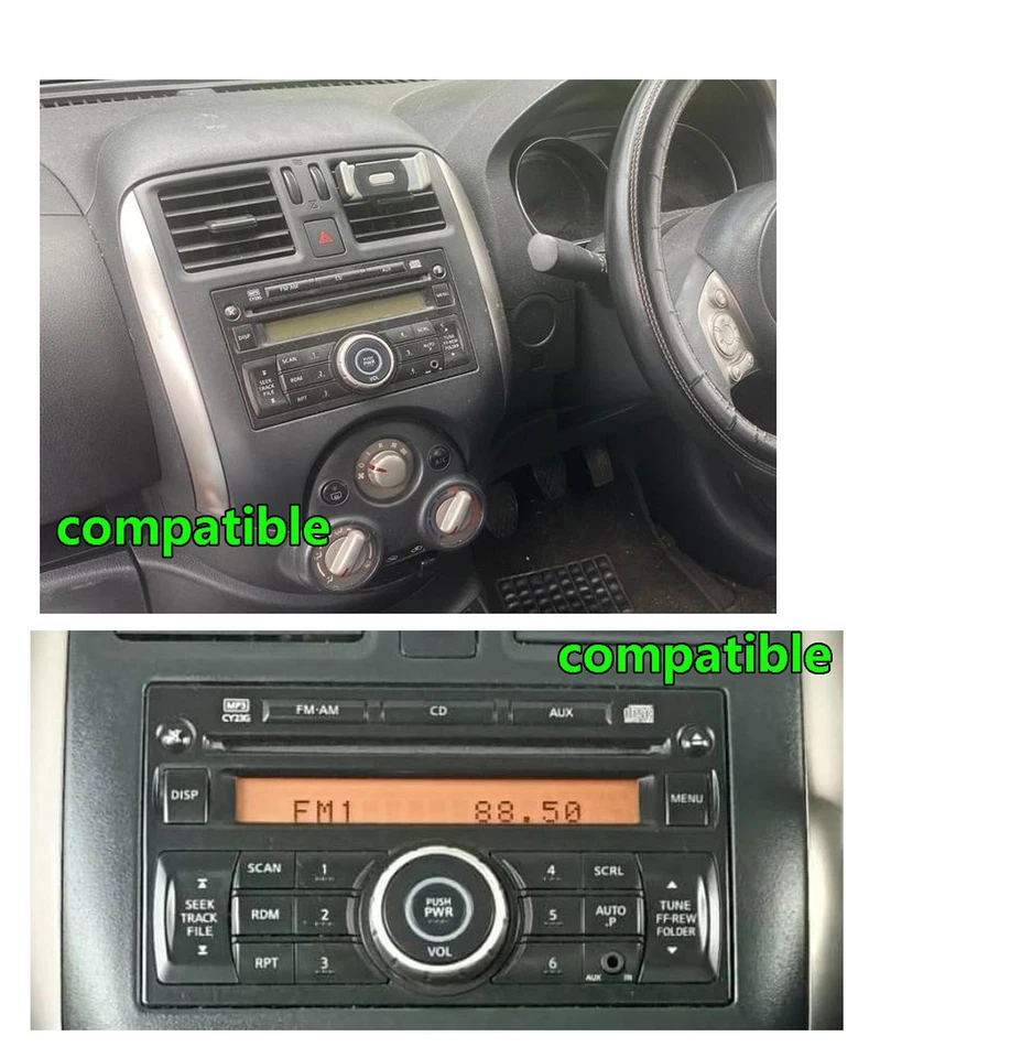 For Nissan Almera 2012-14 Head Unit Wireless CarPlay Android GPS BT Radio 4+64G - image 3 of 4