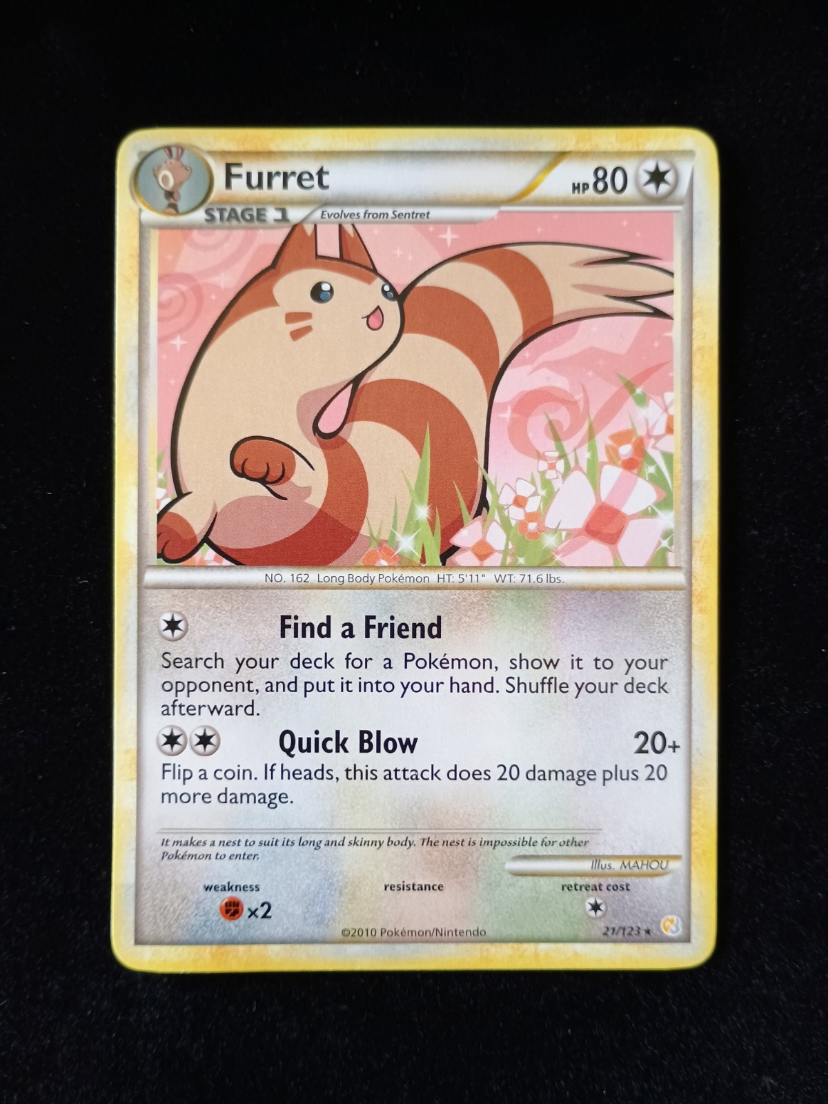Furret 21/123 Heartgold & Soulsilver Regular