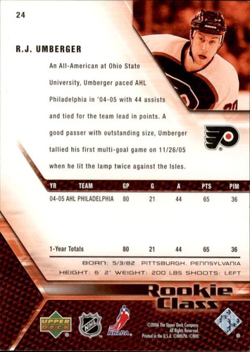 2005-06 Upper Deck Rookie Class Hockey Complete Your Set #1-50 You Pick! - Picture 25 of 51