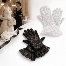 Ladies Lace Gloves Women Tea Party Elegant Short Novelty Wedding Fashion Opera