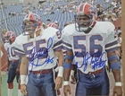Darryl Talley Jim Haslett Buffalo Bills Autographed 8x10 COA