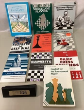 Lot of 10 CHESS BOOKS Silman, Nunn, Burgess, Shereshevsky, Slutsky, Emms + GOOD