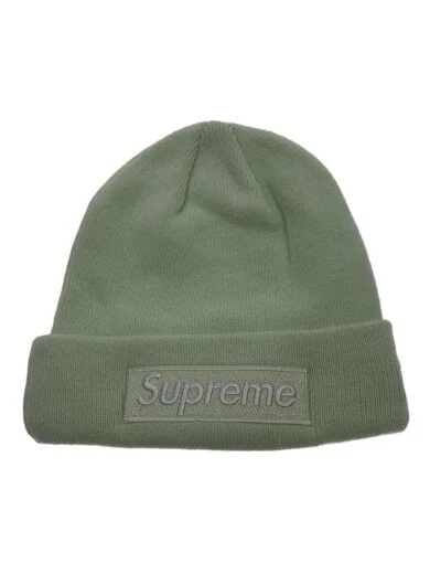 Supreme 23Fw New Era boîte logo bonnet vert clair acrylique gratuit Grn homme AEk85