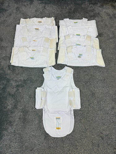 White Covert Body Armour Cover Highmark Vest x9 JOB LOT Resale TV Film Security