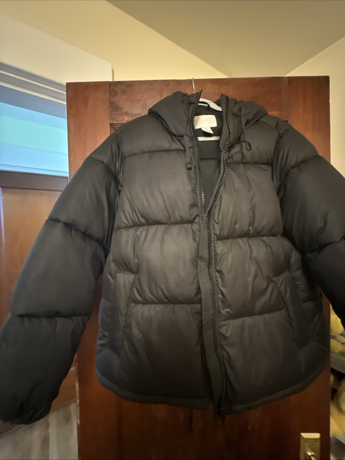 H & M Puffer Coat Black
