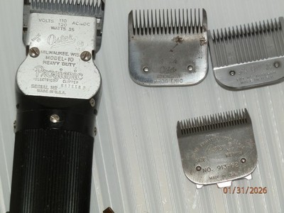Oster Hair Clipper Progienic Model 10 & Blades Heavy Duty USA - Ships FREE!