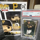 Funko Pop! MLB Paul Skenes Vinyl Figure & 2024 Bowman Chrome PSA 9 Trading Card