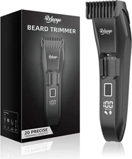 Beard Trimmer for Men Adjustable: Professional Cordless Trimmer with 20-Length D