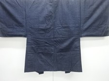7727099: JAPANESE KIMONO / ANTIQUE MENS HAORI / SILK / TSUMUGI