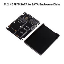M.2 NGFF MSATA 2-in-1 to SATA Serial USB3.0 Adapter Cable SSD HDD Enclosure New