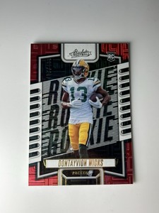2023 Panini Absolute #199 Dontayvion Wicks Red Squares /499 RC