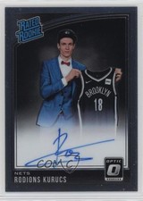 2018 Panini Donruss Optic Rated Rookie Signatures Rodions Kurucs #155 Auto 7v7