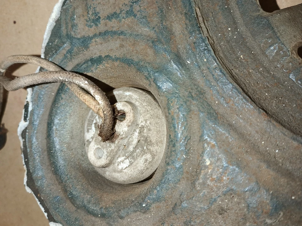 Lámpara de Techo Art Deco 3 Accesorios Hierro Fundido Luz Tono Blanco  Foto 4 de 4