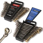 DISEN 24pcs 90Teeth Ratchet Wrenches Set, Flex Head Ratcheting Wrench Set Met...