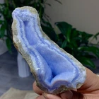 164G Natural Blue striped agate Crystal Chunks piece form Mineral Specimens