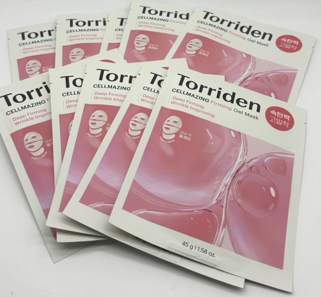 (10) Pack Torriden Cellmazing Firming Gel Masks - 10 Masks