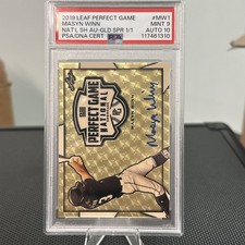 2019 Leaf PG National Showcase Prospect Auto Gold Vinyl # 1/1 Masyn Winn SPR
