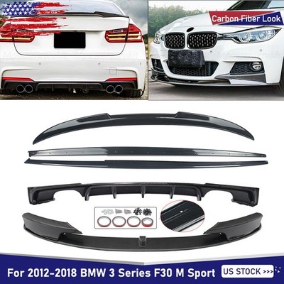 BodyKit For BMW 3Series F30 Front Lip Spoiler Rear Diffuser Side Skirts MP Style