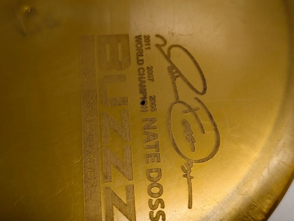 Discraft Ti BUZZZ Midrange Driver Disc Golf Titanium 178g Gold Nate Doss 3x - Image 4 of 4