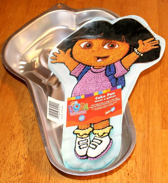 Vintage Wilton Aluminum Cake Pan 2105 6300 Dora The Explorer 2003 for