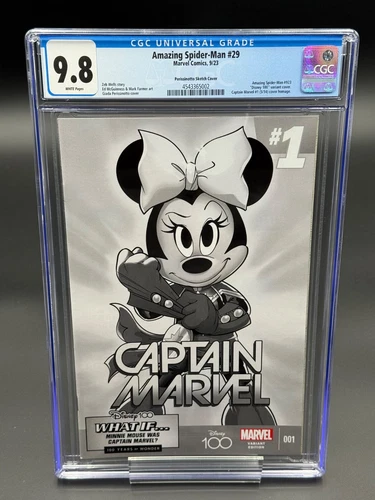 Amazing Spider-Man #29 CGC 9.8 (2023) - Perissinotto Sketch - Disney 1:100