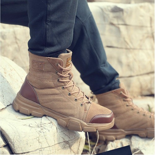 Arbeitsstiefel Stahlkappe Schuhe für Herren Verschleißfeste Anti-Smash Schutzstiefel - Bild 4 von 37