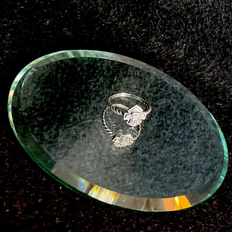 Vintage Unique Harley Davidson Motorcycle Eagle Sterling Silver Women’s S7 Ring - Image 2 of 4