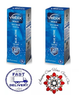 2x Vebix MAX Deocreme für Männer ohne Geruch Schweiß 2 x 25 ml