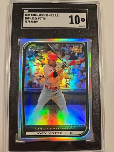 Joey Votto [Blue Refractor] #BDP9 2008 Bowman Chrome Draft card