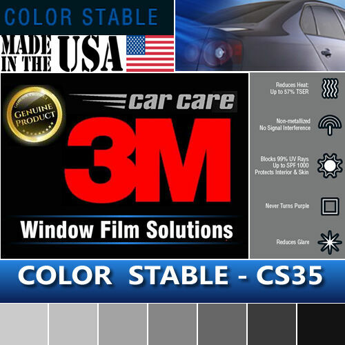 3M CS35 Window Film Color Stable 35% VLT Automotive Solar Tint