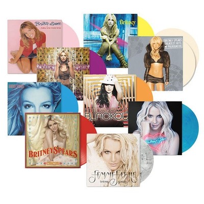 PRE ORDER BRITNEY SPEARS 9 LP COLOR LPS  BUNDLE BABY.OOPS.IN THE ZONE ETC.APR28