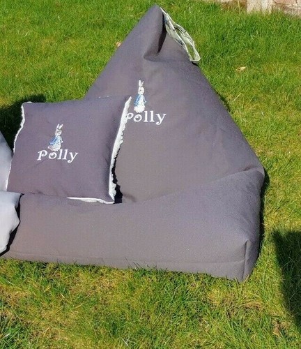 Personalised bean bag chair for toddler, unisex Peter rabbit, stars, dinosaur - Picture 15 of 21