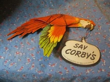 NOS Say Corby's Parrot Hangs  Wings Honeycomb  Made in Denmark