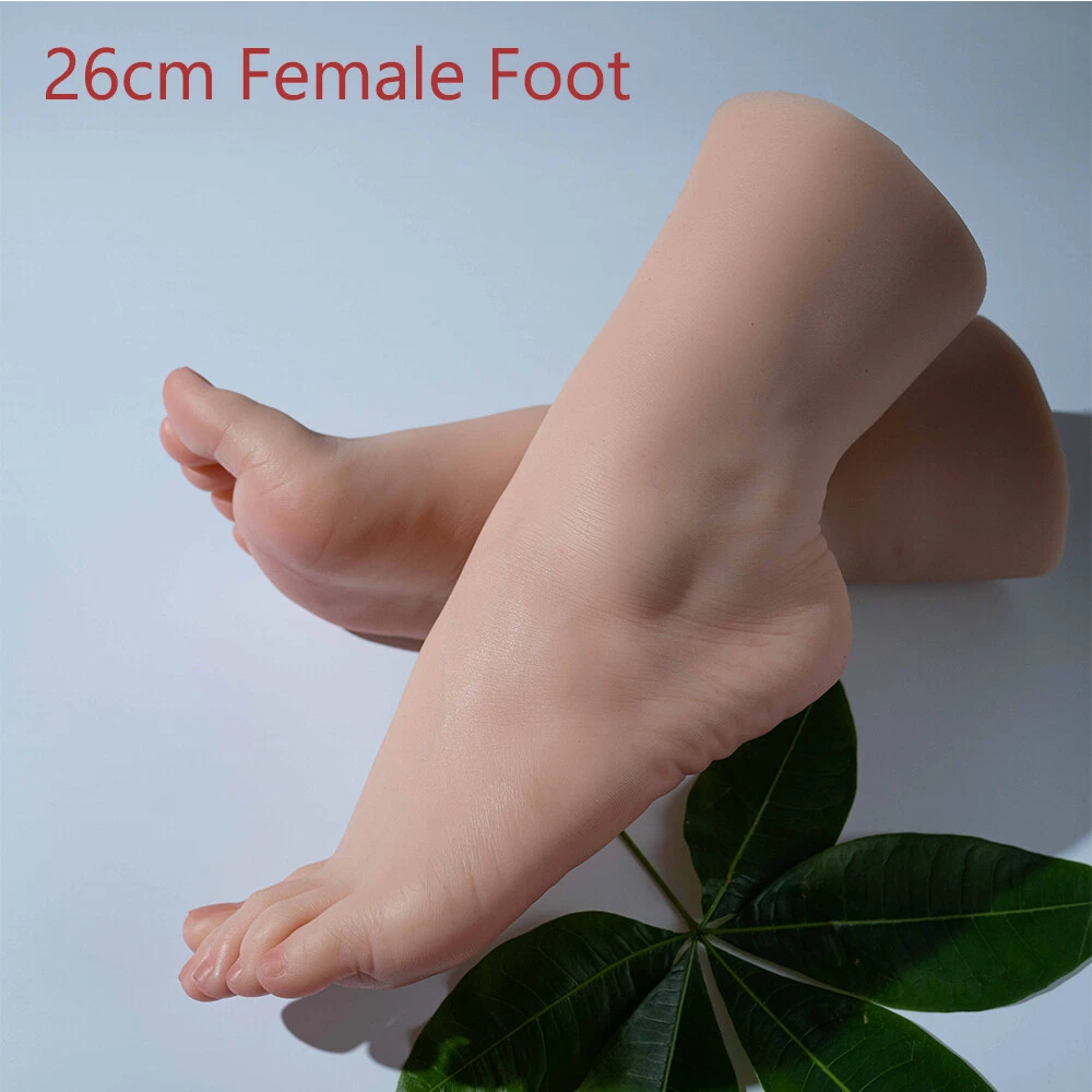 Large Silicone Female Foot 26CM Lifelike Mannequin Feet Display Model