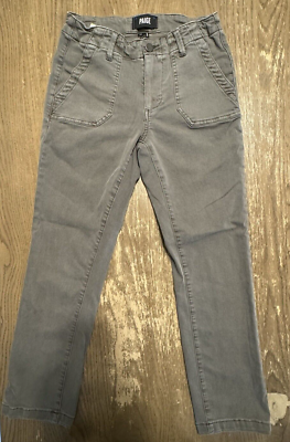 Paige Women's Mayslie Straight Ankle Vintage Gray Pant Size 24