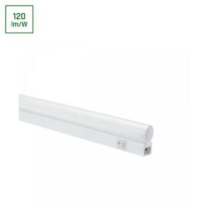 LED Unterbauleuchte küche flach T5 90CM 10W Neutralweiß 230V 120deg IP20 Weiß