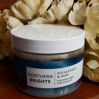 BATH & BODY WORKS NOTHEERN BRIGHTS EUCALYPTUS & PINE SALT BODY SCRUB Sealed NEW
